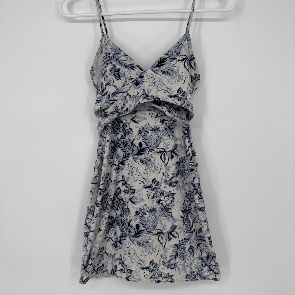 Free People Intimately Spaghetti Strap Slip Mini Dress Floral Chic Women's XS